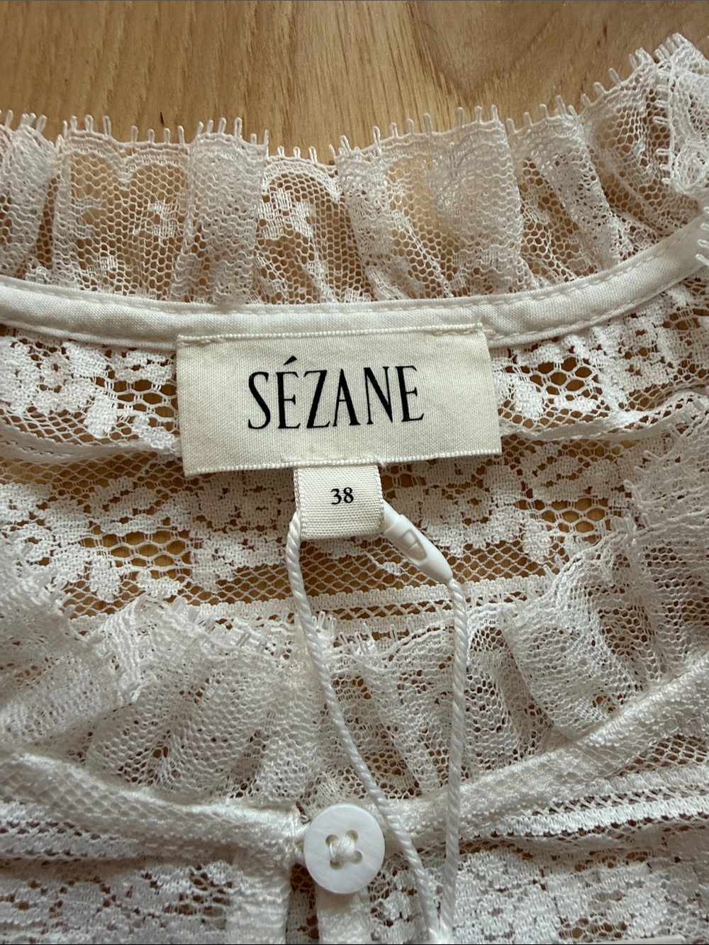 NWT Sezane Shenali Blouse - Size 6 - Picture 10 of 13
